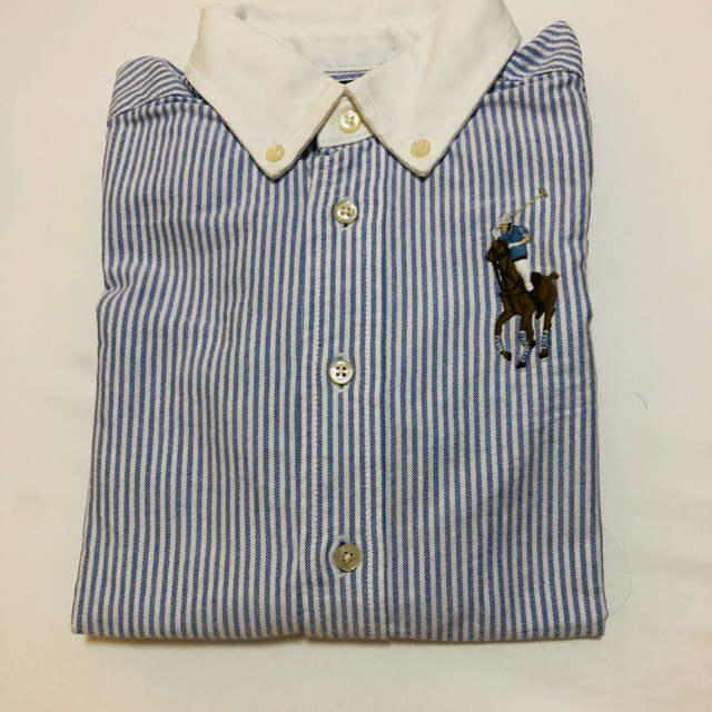 Ralph Lauren(ラルフローレン)の110サイズ　ラルフローレン　ストライプのシャツ キッズ/ベビー/マタニティのキッズ服男の子用(90cm~)(ブラウス)の商品写真