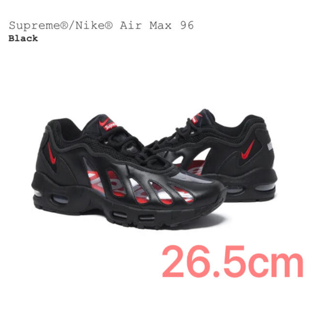 Supreme Nike Air Max 96 BlackBlackSIZE