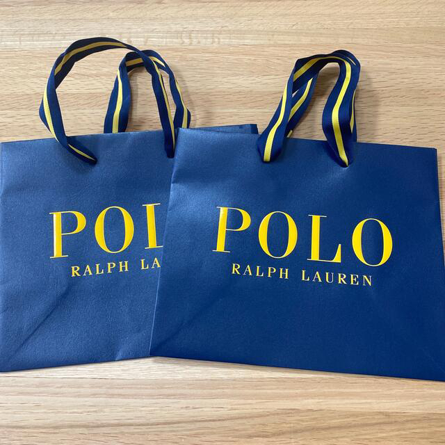 POLO RALPH LAUREN(ポロラルフローレン)のPOLO RALPH LAUREN  ショップ紙袋　2枚 レディースのバッグ(ショップ袋)の商品写真