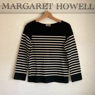 マーガレットハウエル(MARGARET HOWELL)のMARGARET HOWELL マーガレットハウエル　ボーダーニット　コットン(ニット/セーター)