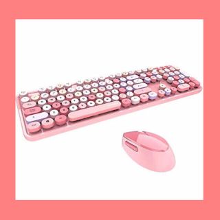 ♡人気再入荷♡ラスト1点早い者勝ち♡キーボード　pink かわいい ワイヤレス(PC周辺機器)