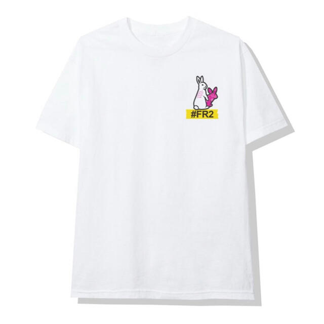 ANTI(アンチ)のASSC x FR2 Tシャツ　ホワイト　白　Lサイズ　アンチソーシャル メンズのトップス(Tシャツ/カットソー(半袖/袖なし))の商品写真