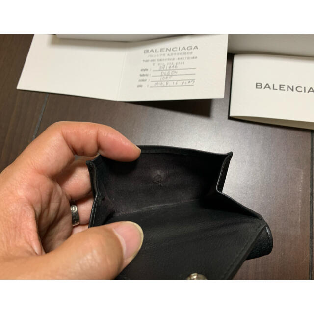 Balenciaga(バレンシアガ)のBALENCIAGA  バレンシアガ ペーパーミニウォレット レザー 財布 メンズのファッション小物(折り財布)の商品写真