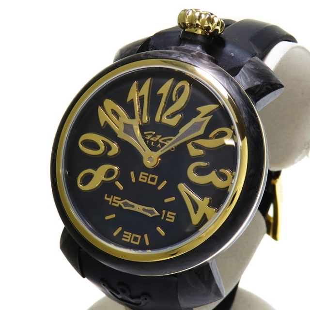 ガガミラノ 48mmブラック&ゴールド GaGaMILANO-