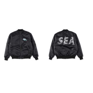 シー(SEA)の【芸能人愛用レア・即完売】windandsea MA-1 HIRTTON×WDS(ブルゾン)