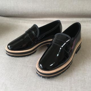 レペット(repetto)の新品 厚底ローファー repetto 35.0 黒(ローファー/革靴)