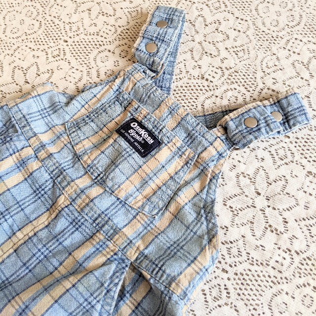 OshKosh(オシュコシュ)のVINTAGE OSHKOSH ショートオーバーオール 2T キッズ/ベビー/マタニティのキッズ服男の子用(90cm~)(その他)の商品写真