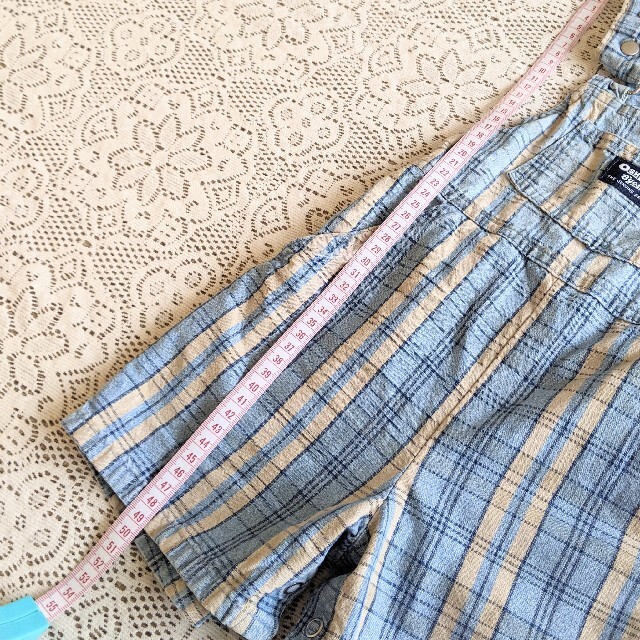 OshKosh(オシュコシュ)のVINTAGE OSHKOSH ショートオーバーオール 2T キッズ/ベビー/マタニティのキッズ服男の子用(90cm~)(その他)の商品写真