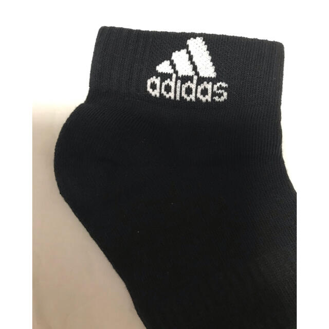 adidas(アディダス)の 計3足 adidas アンクル ソックス 22〜24 黒3足 レディースのレッグウェア(ソックス)の商品写真