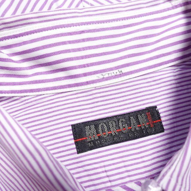 MORGAN HOMME(モルガンオム)の■MORGAN HOMME　半袖シャツ　ストライプ　メンズM メンズのトップス(シャツ)の商品写真