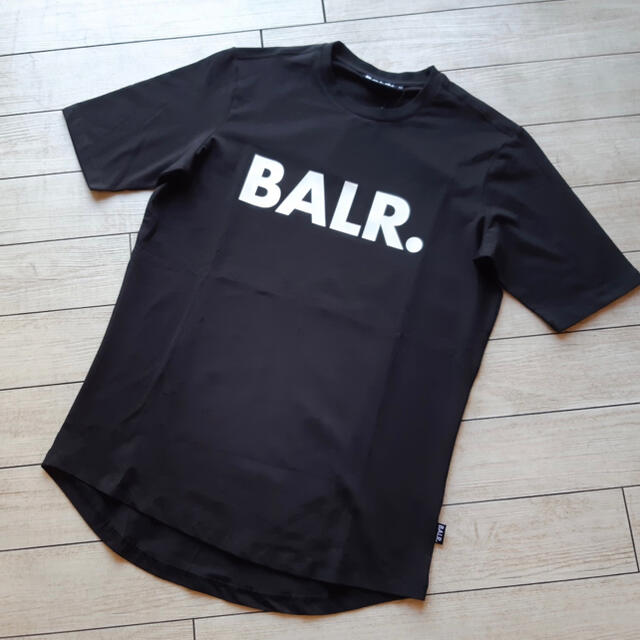 BALR.ロゴデザイン半袖tシャツ黒色Mサイズ