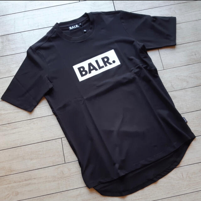BALR.ボーラーロゴデザイン半袖Tシャツ黒色Mサイズ