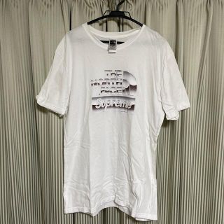 シュプリーム(Supreme)のシュプリーム＆ノースフェイスコラボ Tシャツ　美品　サイズL(Tシャツ/カットソー(半袖/袖なし))