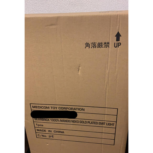 BE@RBRICK 招き猫 金メッキ 発光 1000% ベアブリック 1