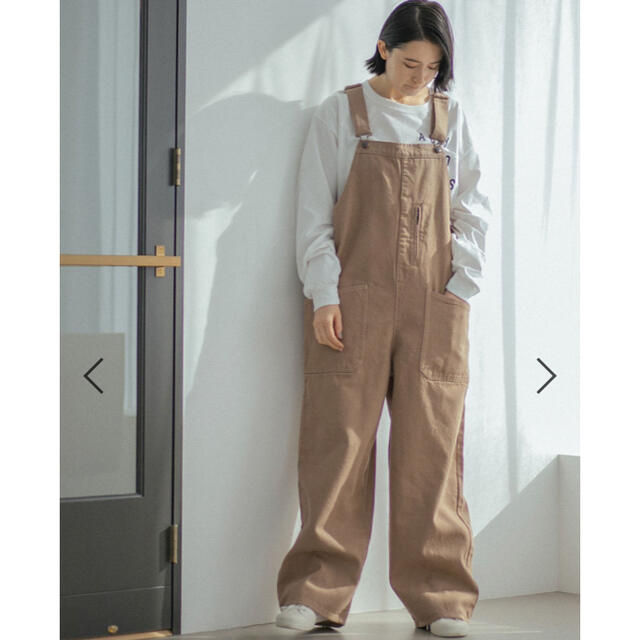 niko and...(ニコアンド)の最終値下げniko and... JEANS2021SS ワイドワークサロペット レディースのパンツ(サロペット/オーバーオール)の商品写真