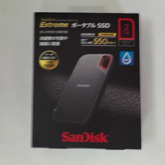 新品未開封！SanDisk ポータブルSSD 2TB PS4メーカー動作確認済