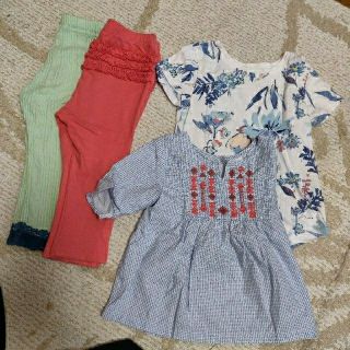 オールドネイビー(Old Navy)の女の子レギンス、半袖シャツ(Ｔシャツ)