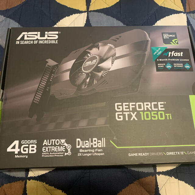 ASUS GTX1050TIメモリ4GB PH-GTX1050TI-4G