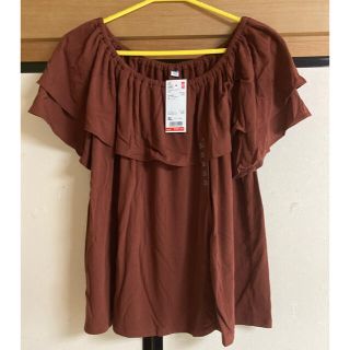 ユニクロ(UNIQLO)のXL✩.*˚UNIQLO❁⃘*.ﾟオフショルダーカットソー(カットソー(半袖/袖なし))