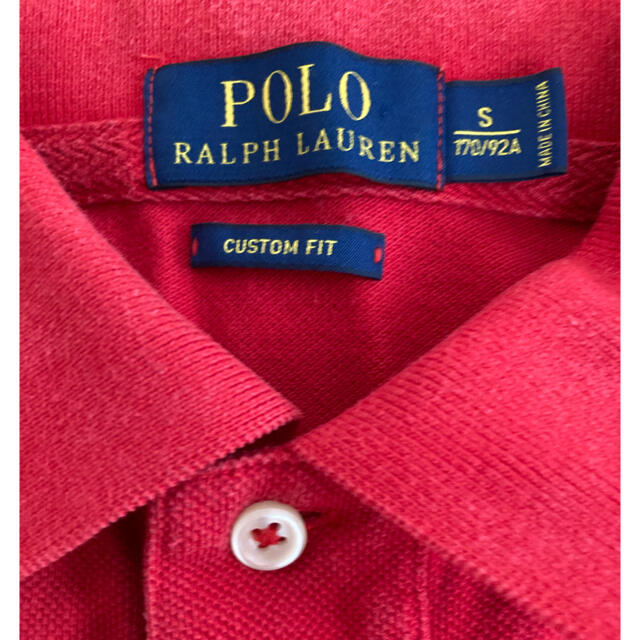 POLO RALPH LAUREN(ポロラルフローレン)のポロシャツ メンズ　ポロラルフローレン　レッド　サイズS メンズのトップス(ポロシャツ)の商品写真