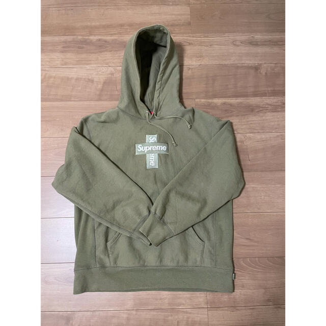 トップスSupreme Cross Box Logo Hooded Sweatshirt