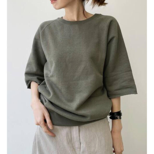 【LOOPWHEELER 】Half Sleeve Sweat