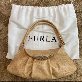 フルラ(Furla)のFURLA クロコ柄バッグ(ハンドバッグ)