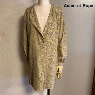 アダムエロぺ(Adam et Rope')の【Adam et Rope】アダムエロペ ワンピース チュニック 花柄(ミニワンピース)