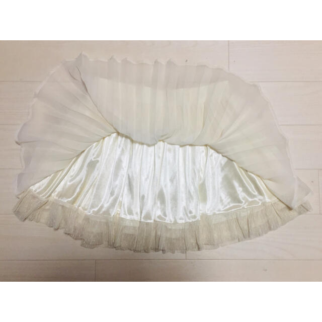 チュールスカート ミニスカート ホワイト レディースのスカート(ミニスカート)の商品写真