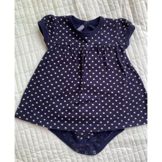 プチバトー(PETIT BATEAU)のpetit bateau プチバトー　ロンパースワンピ(ロンパース)