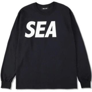 シー(SEA)の【XLサイズ】WIND AND SEA L/S T-SHIRT 黒 Black(Tシャツ/カットソー(七分/長袖))