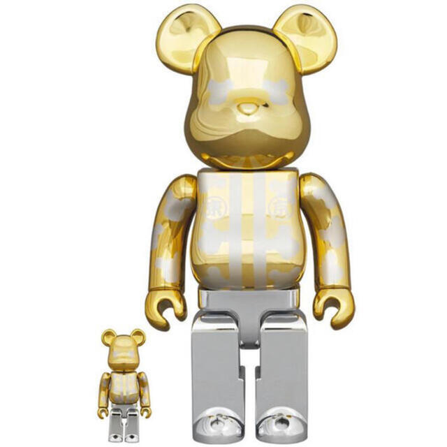 BE@RBRICK はっぴ東京 金メッキ 100％ & 400％