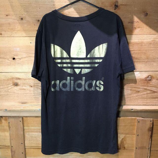 adidas(アディダス)の送料込み adidas Tシャツ 金ロゴ 古着 メンズのトップス(Tシャツ/カットソー(半袖/袖なし))の商品写真