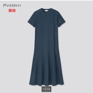 ユニクロ(UNIQLO)のユニクロ コットンフレイドヘムワンピース(ロングワンピース/マキシワンピース)