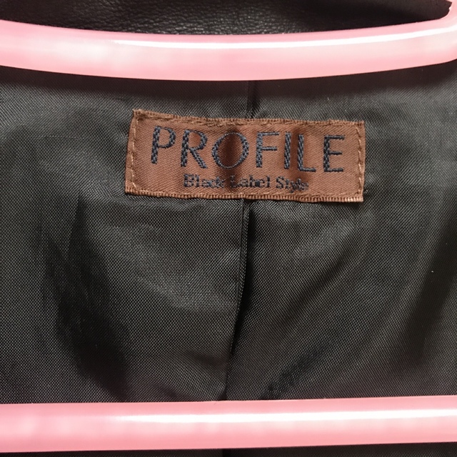 PROFILE(プロフィール)のレザージャケット　豚革　ライダース レディースのジャケット/アウター(ライダースジャケット)の商品写真