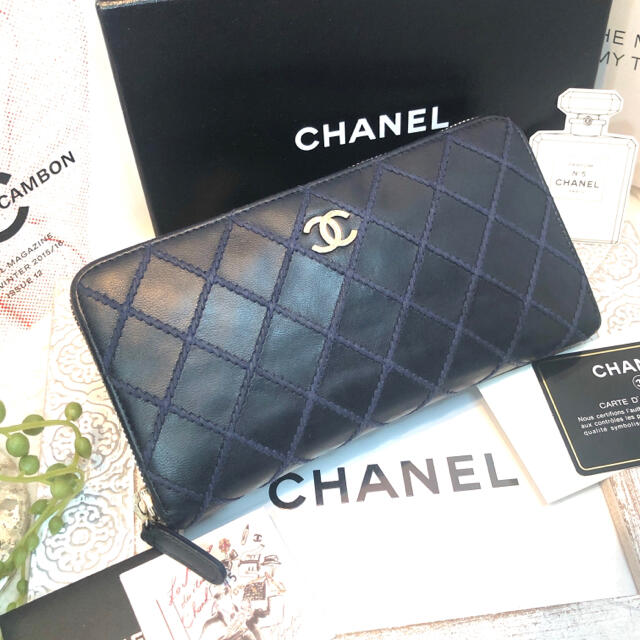 CHANEL ワイルドステッチ　長財布