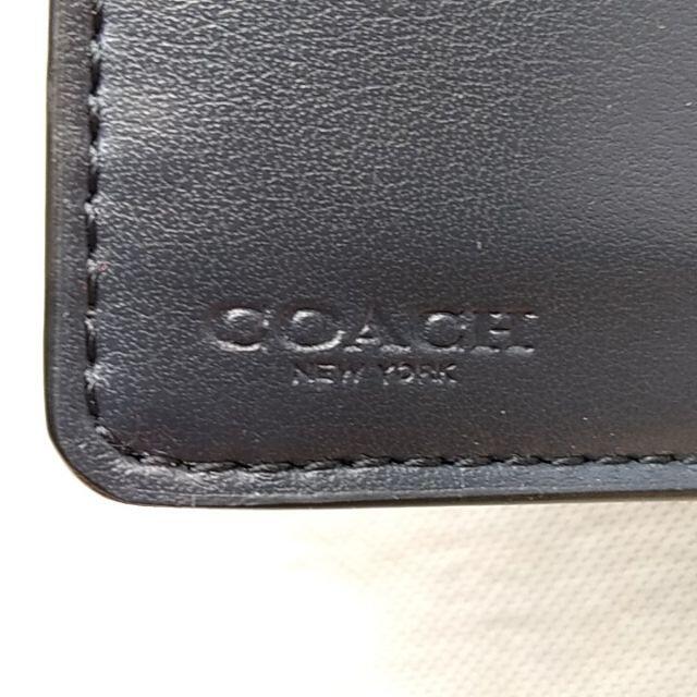 新品未使用】COACH コーチ 折り財布 定番 ミッドナイト ボタン開閉 新品未使用】COACH コーチ 折り財布 定番 ミッドナイト ボタン開閉