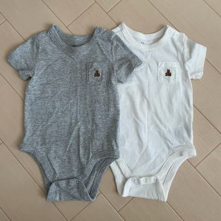 ベビーギャップ(babyGAP)のbaby gap 半袖ロンパース2枚セット(ロンパース)