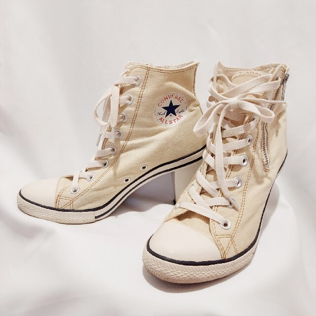 CONVERSE - コンバース オールスター ハイヒールスニーカーの CONVERSE - コンバース オールスター ハイヒールスニーカーの
