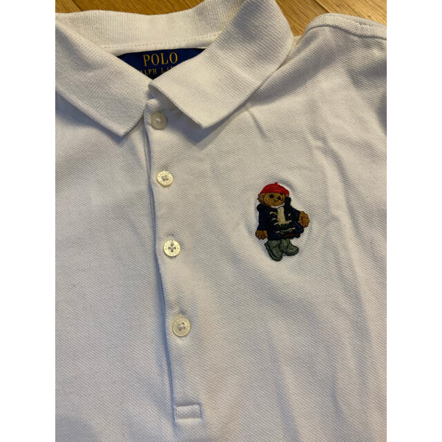 POLO RALPH LAUREN(ポロラルフローレン)の3/ラルフローレン  ポロベア　ポロシャツ  8-10 キッズ/ベビー/マタニティのキッズ服女の子用(90cm~)(Tシャツ/カットソー)の商品写真