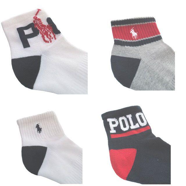 POLO RALPH LAUREN(ポロラルフローレン)のポロ ラルフローレン　メンズソックス　ショート丈　6足　マルチカラーセット メンズのレッグウェア(ソックス)の商品写真