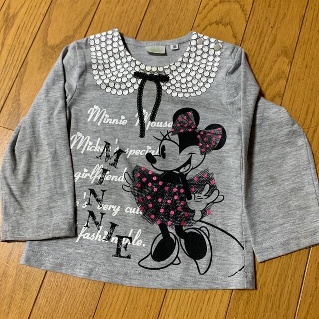 Disney(ディズニー)のミニーちゃん　ロンT 90㎝ キッズ/ベビー/マタニティのキッズ服女の子用(90cm~)(Tシャツ/カットソー)の商品写真