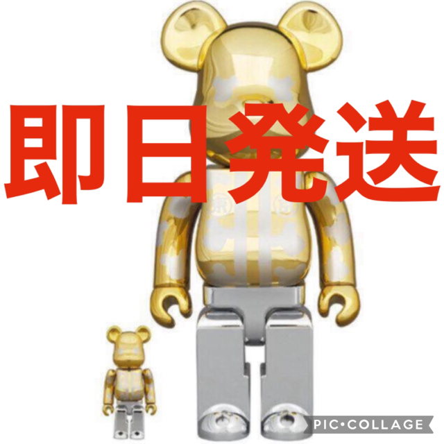 BE@RBRICK はっぴ東京 金メッキ 100％ & 400％　3体セット