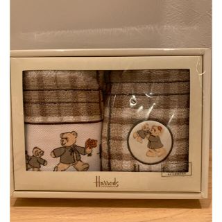 ハロッズ(Harrods)のHarrods ウォッシュタオル2枚(ハンカチ)