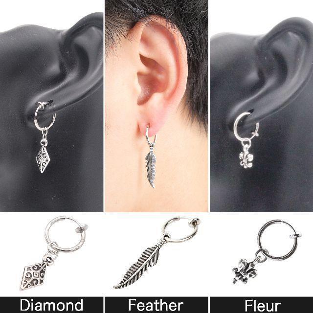 フェイクピアス ノンホールピアス イヤリング メンズ レディース 6種セット ④の通販 by マーチ ♪ 即購入OK ノンホールピアス フェイクピアス イヤリング メンズ レディース 6種セット①