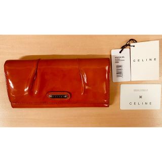 セリーヌ(celine)のお値下げ中！良品　セリーヌ CELINE 長財布 - レザー オレンジ 財布(財布)