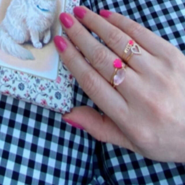 Alice in Tinyroomピンクカルセドニー☆ドロシーリング☆ レディースのアクセサリー(リング(指輪))の商品写真