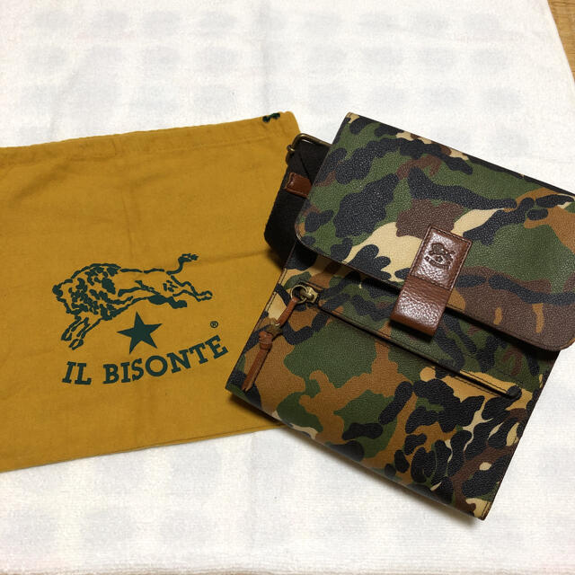 希少 IL BISONTE（イルビゾンテ）ショルダーバッグ　迷彩　カモフラ　新品カモフラージュバッグ