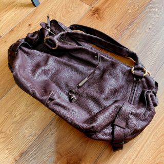 セリーヌ(celine)のお正月価格！セリーヌ　CELINE ショルダーバッグ　茶　ブラウン(ショルダーバッグ)