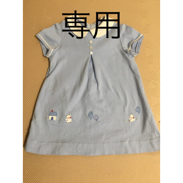 familiar(ファミリア)の【ゆうき様　専用】ファミリア　ワンピース　半袖　90  キッズ/ベビー/マタニティのキッズ服女の子用(90cm~)(ワンピース)の商品写真